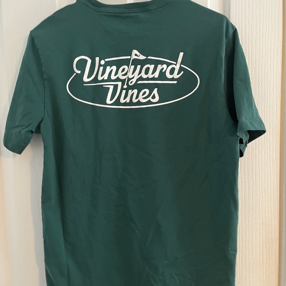 Vineyard Vines Men’s Golf Small Dark Green Cotton Tee